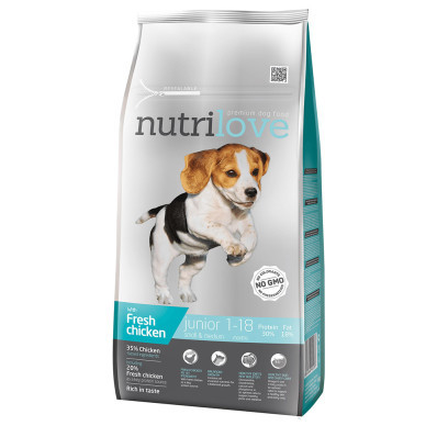 Nutrilove dog dry JUNIOR S and M