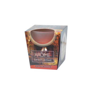 Świeca Arôme w pudełku z matowego szkła 100 g