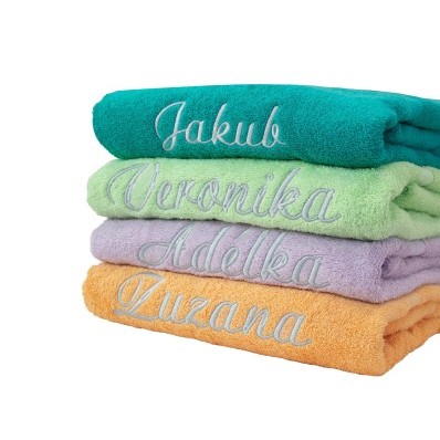 Froté uterák s výšivkou