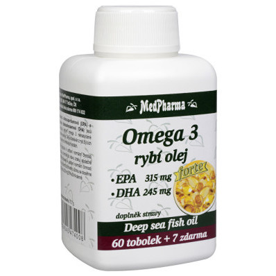 Omega 3 Rybí olej Forte (EPA 315 mg + DHA 245 mg) 67 kapsúl