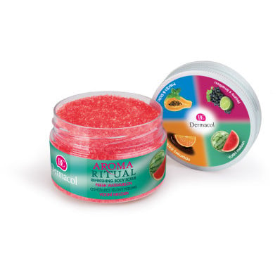 Dermacol Aroma Ritual osvěžující tělový peeling - vodní meloun