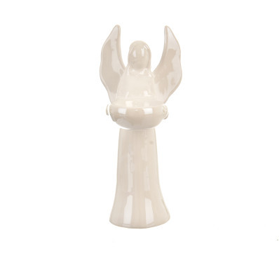 Svícen Anděl keramický 20 cm