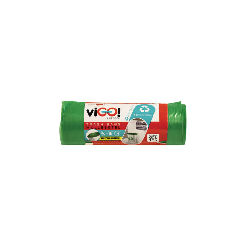 viGO! Pytel odpad. na tříděný LDPE 60l/10ks (20/krt)