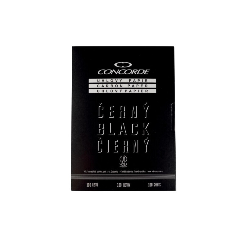 Concorde Uhlový papír  A4/25 Black (60/krt)