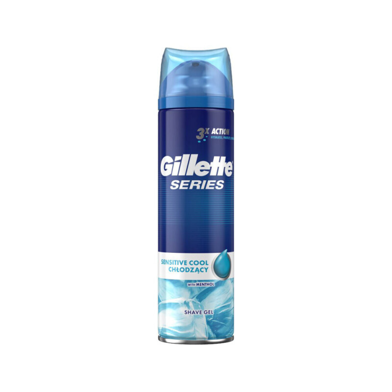 Gillette 200ml Gel na holení Series Sensitive Cool (6/bal)