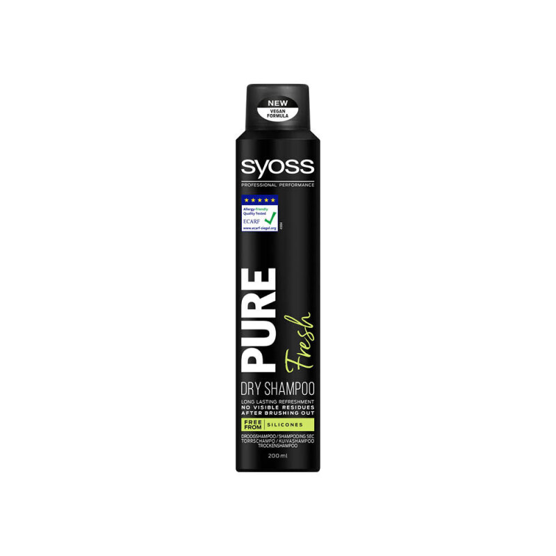 Syoss 200ml suchý šampon Pure Fresh (6/krt)