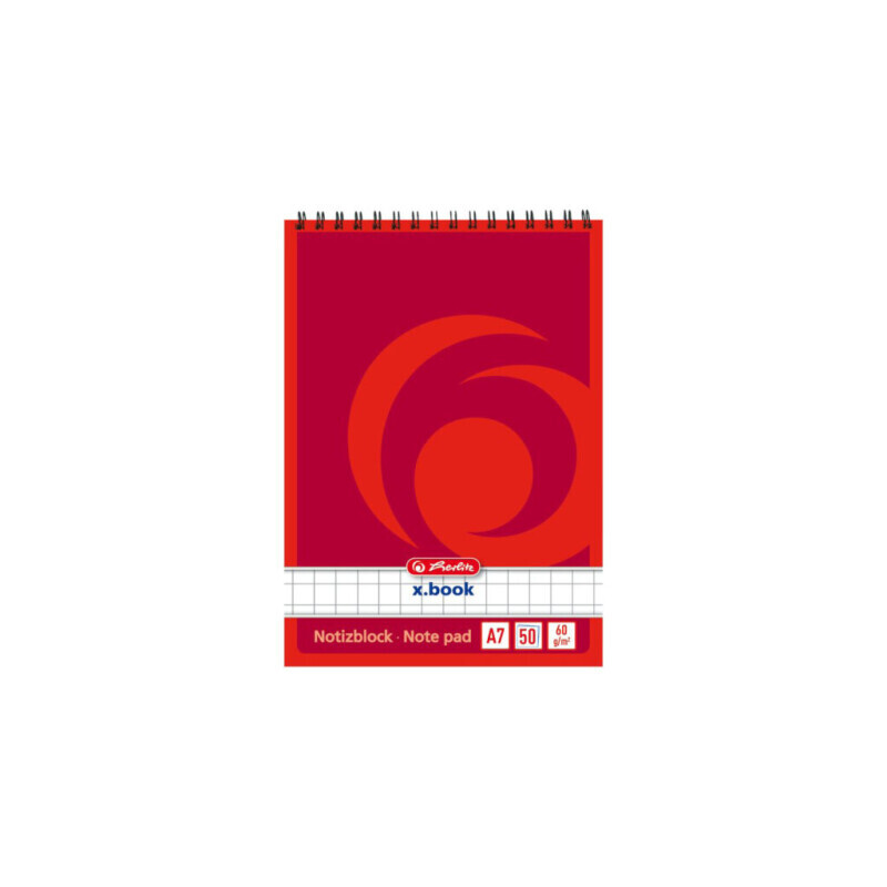 Herlitz Spirálový blok A7/50 čtver. (10/bal 320/krt)
