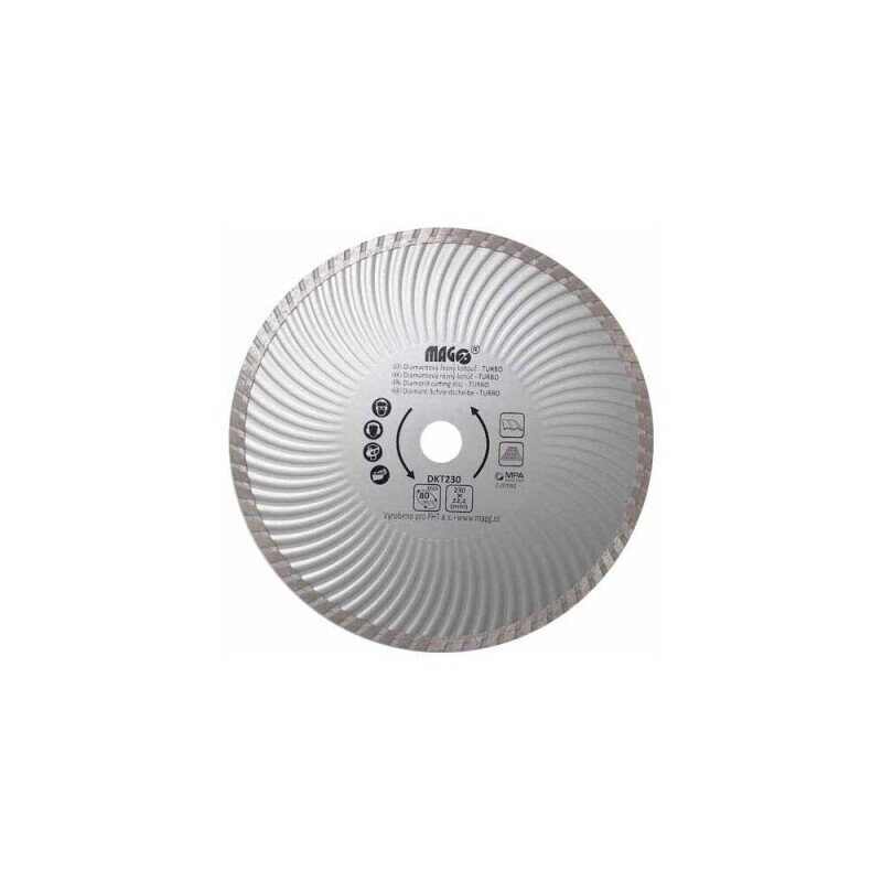 Diamantový kotouč TURBO 230x22,2mm