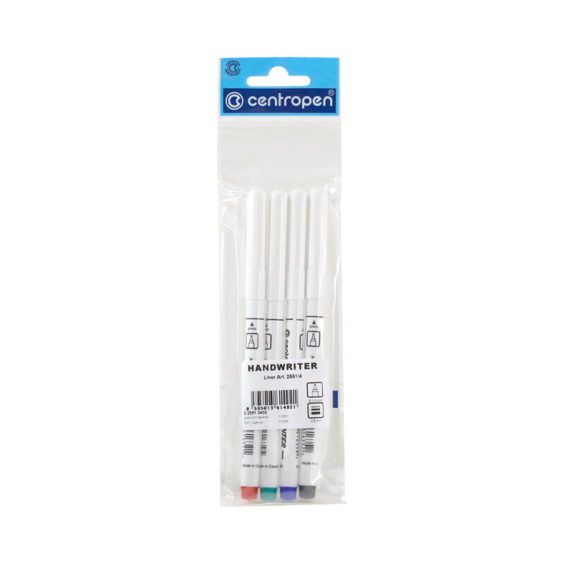Centropen Popisovač Handwriter 2551 4ks (20/bal 160/krt)