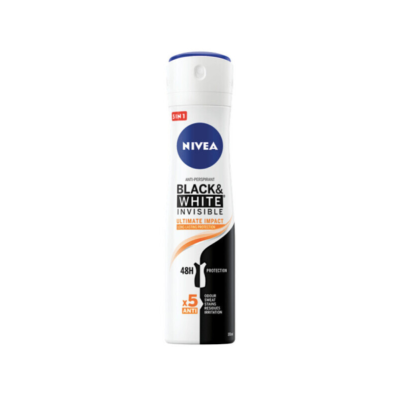 Nivea 150ml Spray F AP B&W Invisible Ultimate Impact (6/bal 12/krt)