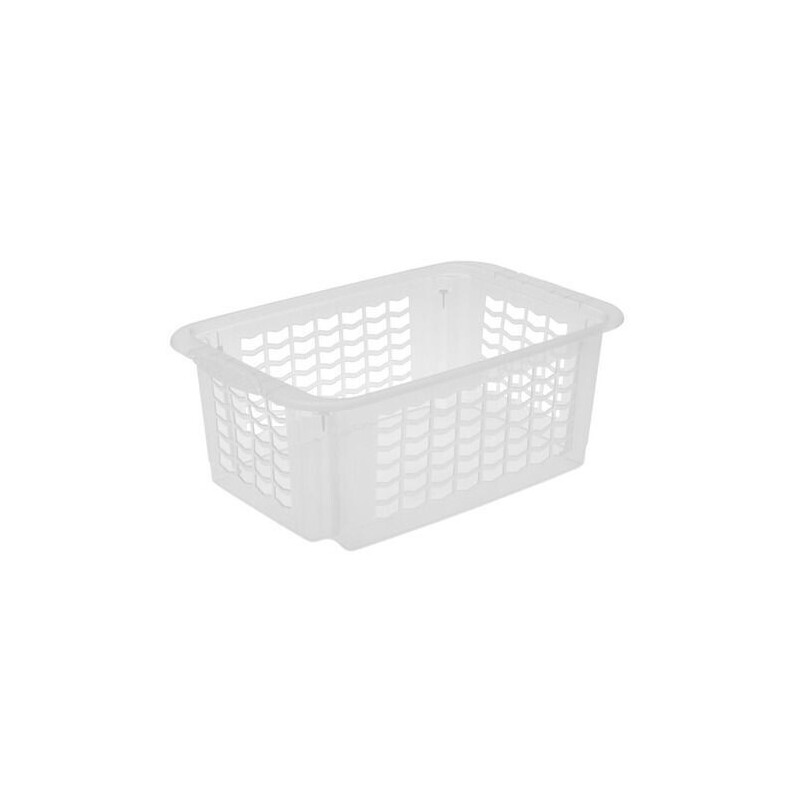 otočné stohovací koše 40x25x15 transp. (10/krt)