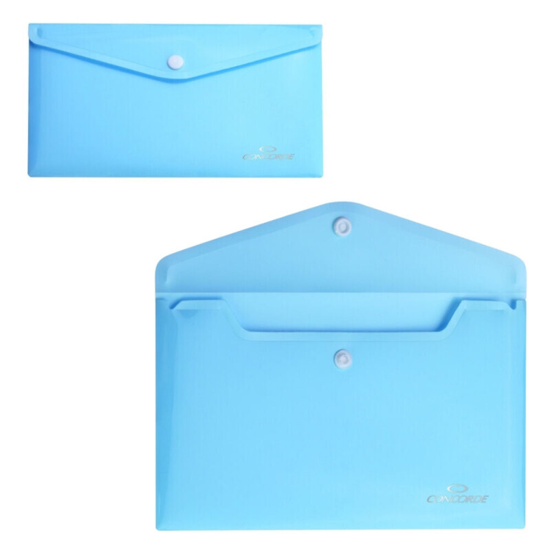 Concorde Spisové desky DL s drukem pastel modrá (10/bal 240/krt)