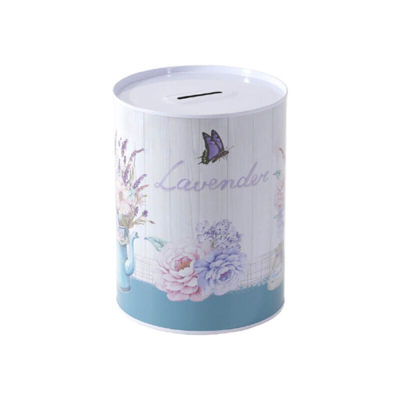 Pokladnička plechová 8*12,5cm Home (12/bal 72/krt)