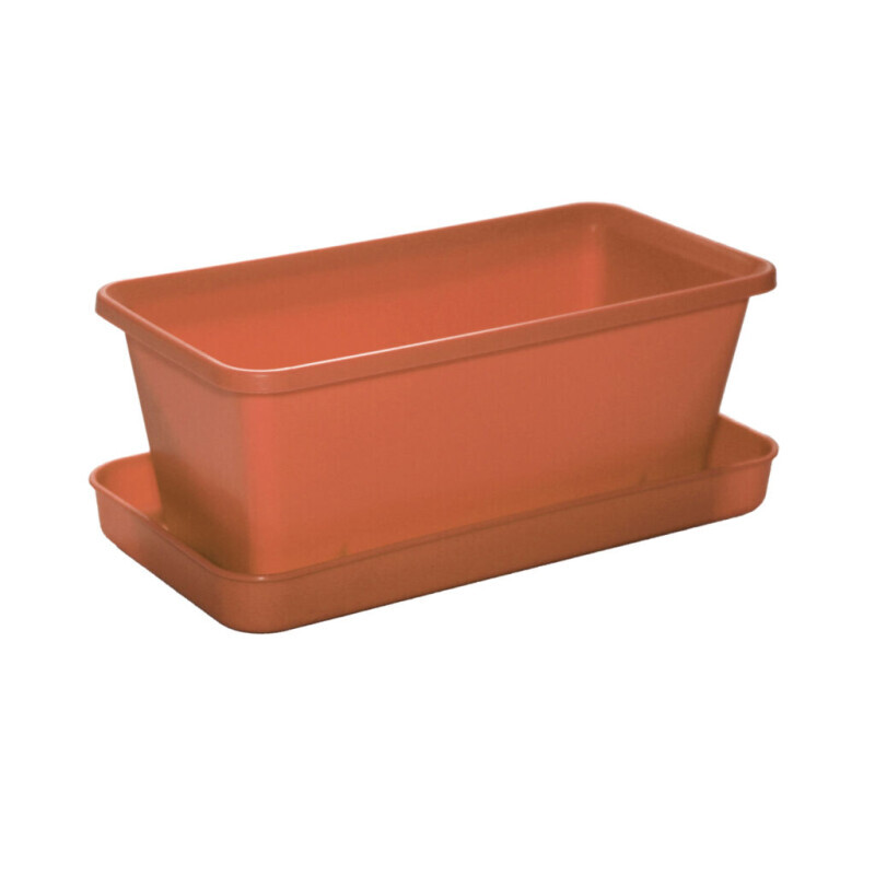 Truhlík s miskou 20cm terakota (42/krt)