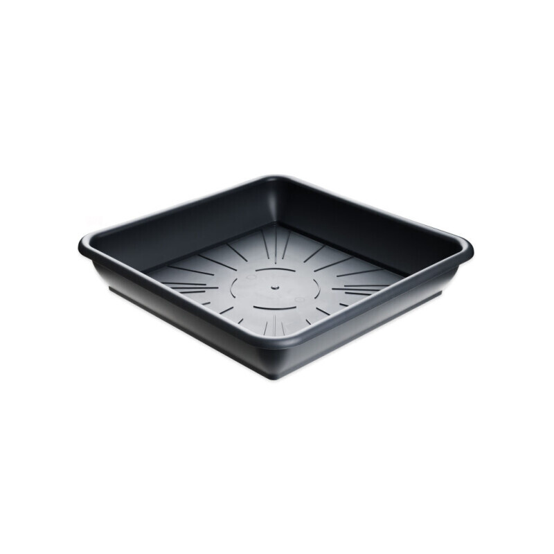 Miska pod květináč Quattro 20*20cm antracit (6/krt)