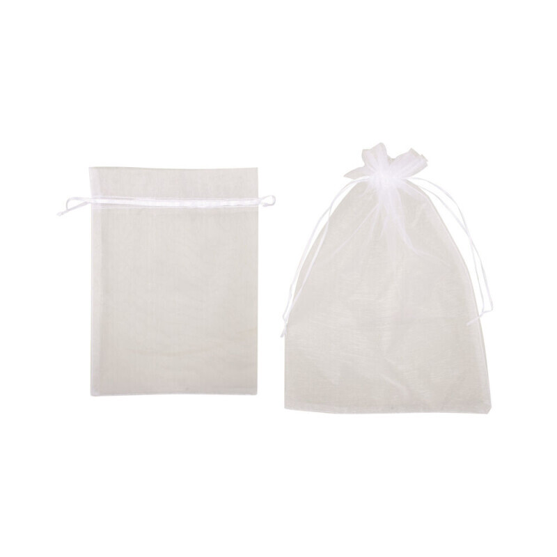 Pytlík organzový 26*35cm bílý (12/bal)