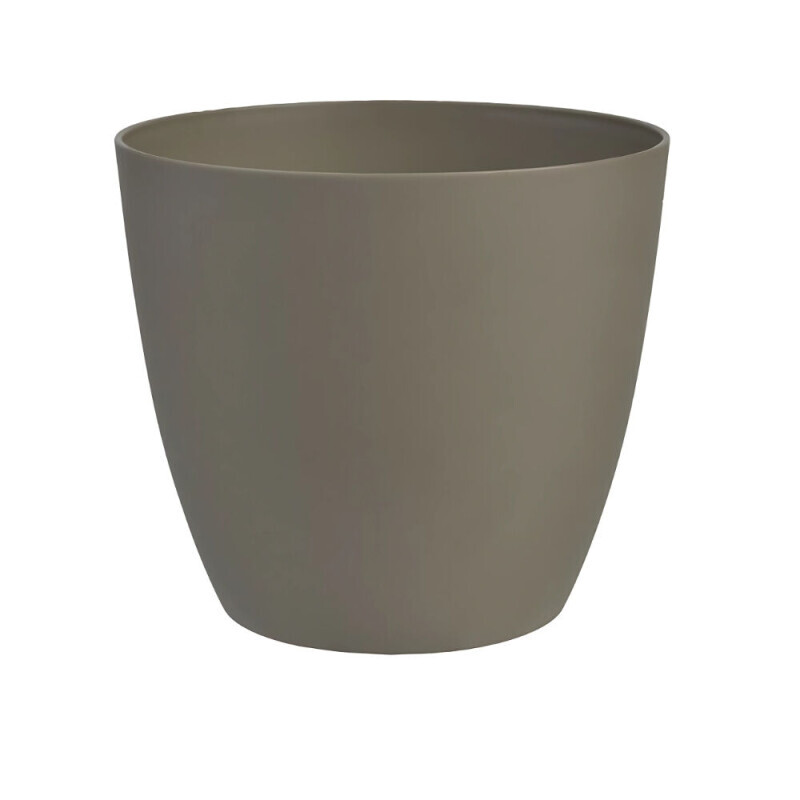 Květináč Ella mat Ø21cm taupe(7/krt)