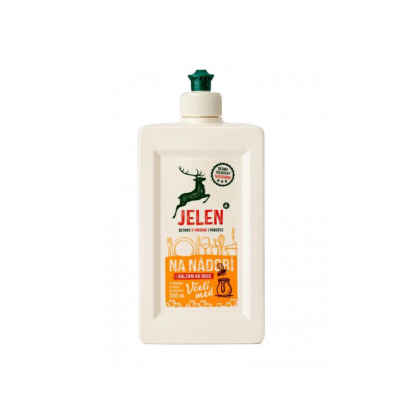 Jelen 500ml na nádobí Včelí med (20/krt)