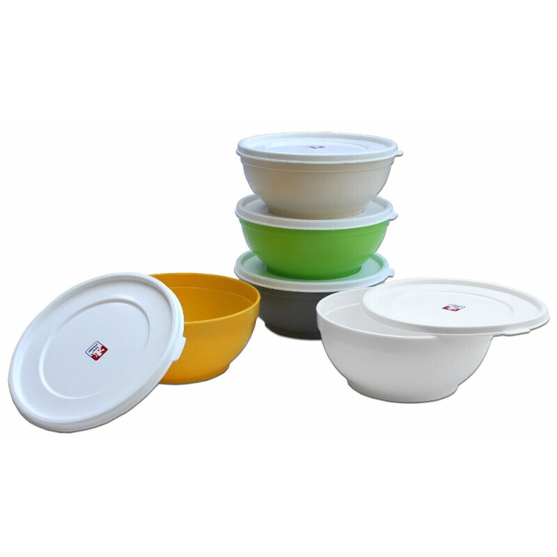 PP Miska plast s víčkem 12cm/400ml (30/krt)