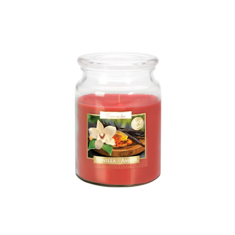 Bispol Svíčka v dóze SND99/500g Vanilla Amber (6/krt)