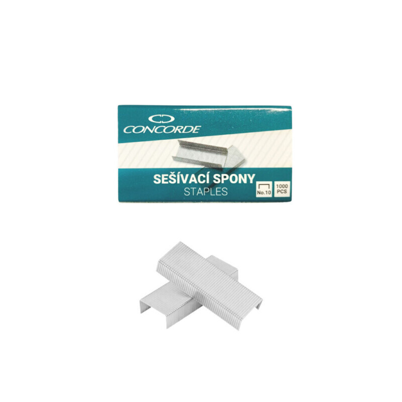 Concorde Drátky do sešívačky No.10-1000ks (10/bal 800/krt)