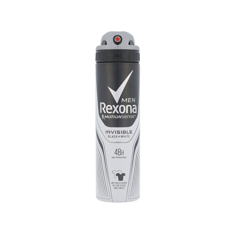 Rexona 150ml Spray AP M Invisible Black+White (6/bal)