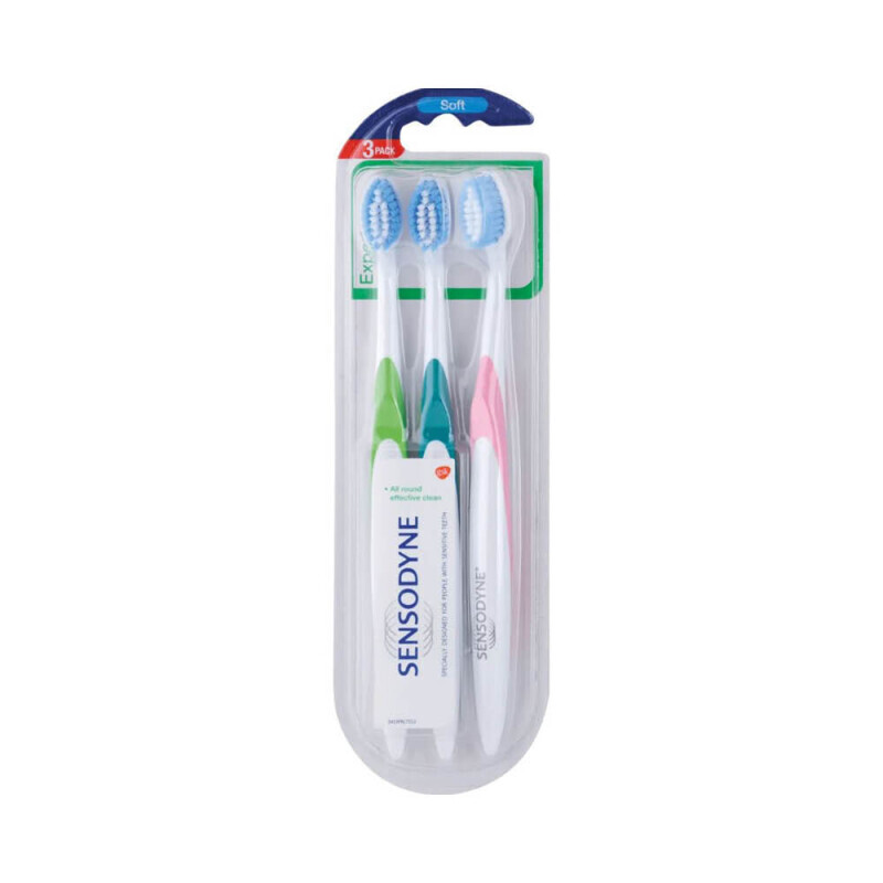 Sensodyne Zubní kartáček Soft 3ks (12/krt)
