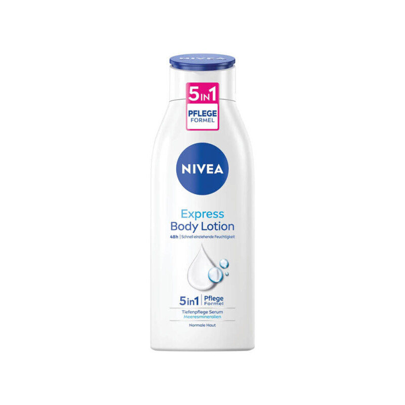 Nivea 400ml Těl.mléko Express normální pleť (12/krt)