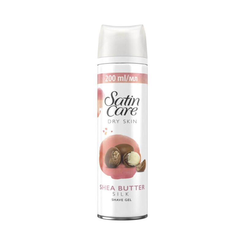 Satin Care 200ml Gel na holení CZ Dry Skin Shea Butter Milk (6/bal)