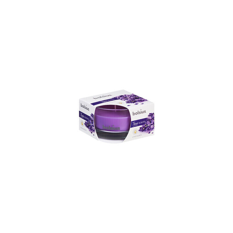 Bolsius Svíčka ve skle 50/80mm True Scents Lavender (6/krt)