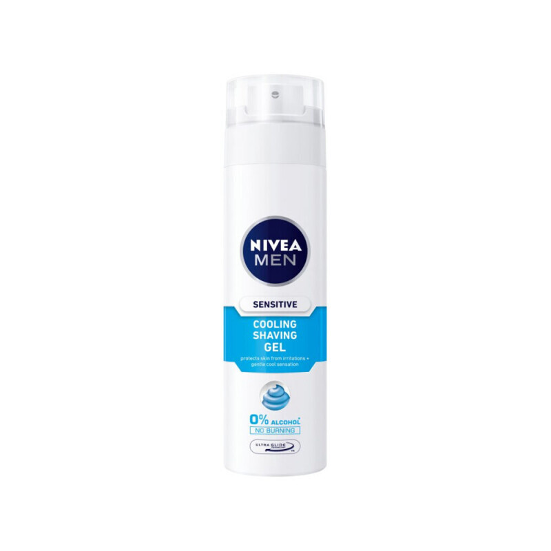 Nivea 200ml Gel na holení CZ Sensitive Cool (12/krt)