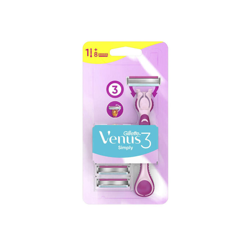 Gillette Simply Venus3 strojek + 8NH(8/krt)