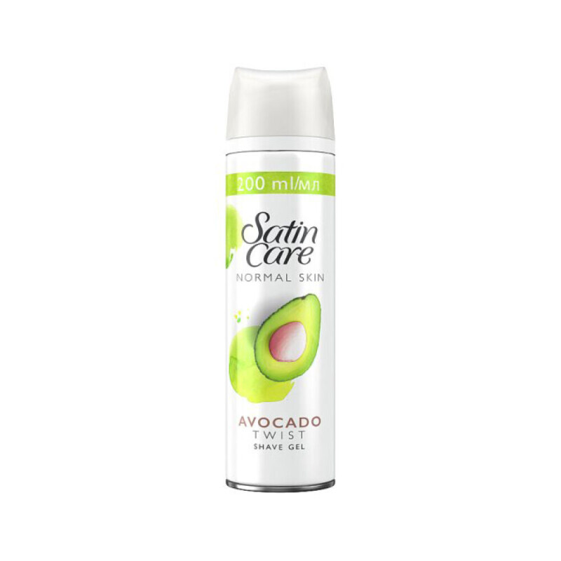 Satin Care 200ml Gel na holení CZ Avocado Twist (6/bal)