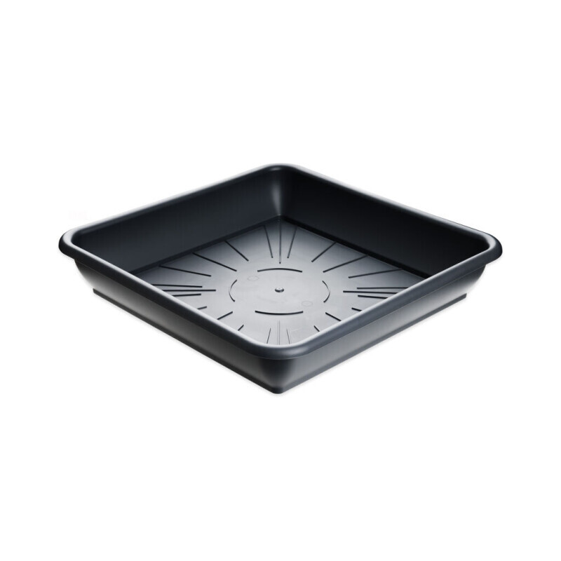 Miska pod květináč Quattro 30*30cm antracit (6/krt)