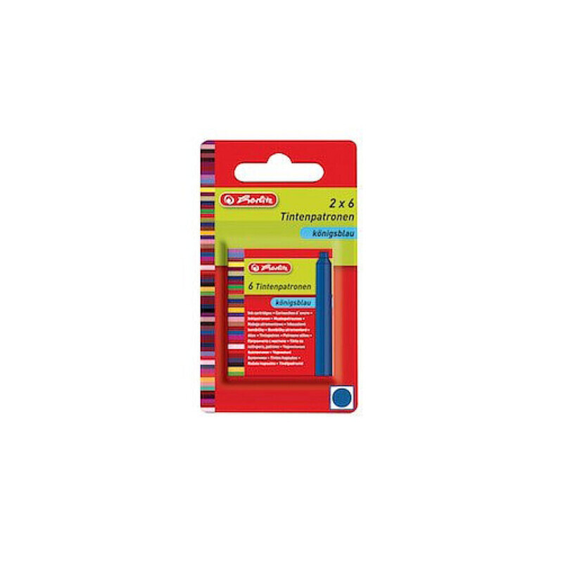 Herlitz Inkoust. bombičky 2*6ks modré (6/bal 360/krt)