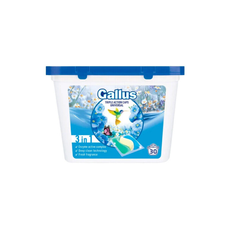Gallus Prací Kapsle Universal 30ks 3In1 (8/krt)