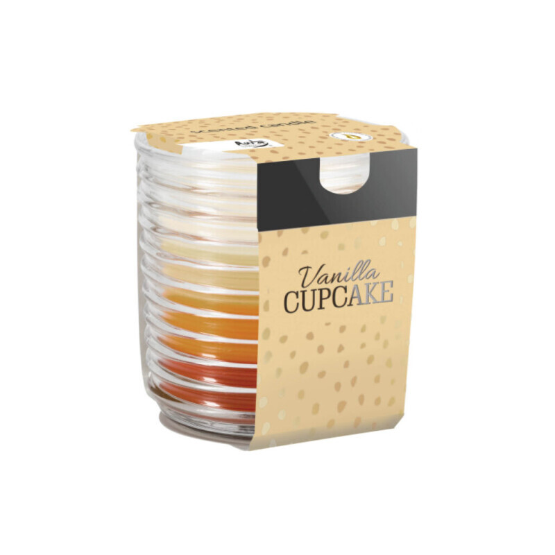 Bispol Svíčka ve skle SNW80/130g Vanilla Cupcake (6/krt)