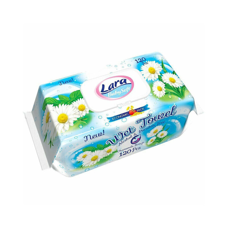 Lara Vlh.ubrousky 120ks Chamomile (12/krt)