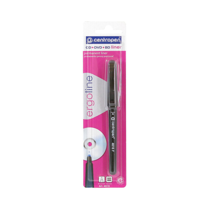 Centropen Popisovač CD 4616 BL Black (20/bal 200/krt)