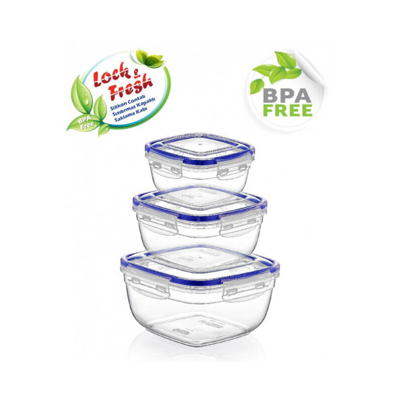 Dunya Dóza plast L&F hran. set 3ks 500/900/1500ml (12/krt)
