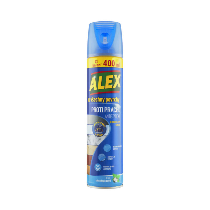 Alex 400ml všechny povrchy proti prachu-aeros. (12/krt)