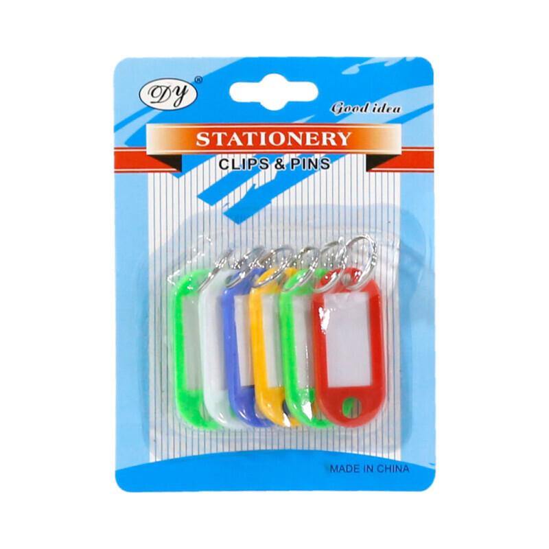 Jmenovka na klíče 6ks (12/bal 288/krt)