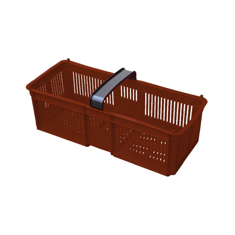 Zahradní přepravka Ø38cm hnědá (30/krt)
