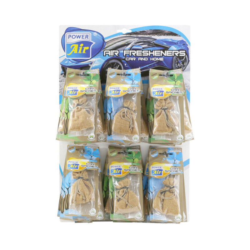 Power Air Car Sachet Green Line 13g MIX (30/bal)
