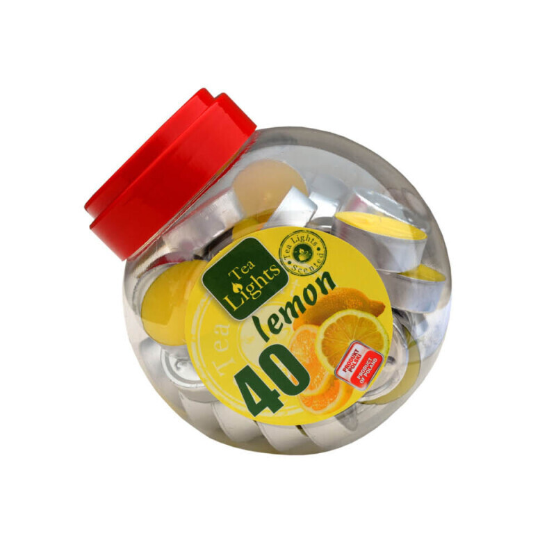 Admit Svíčka čajová 40ks v dóze Lemon (6/krt)