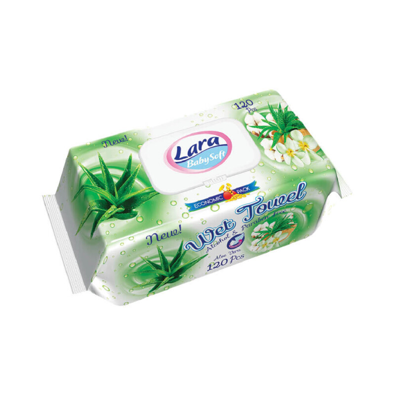 Lara Vlh.ubrousky 120ks Aloe Vera (12/krt)