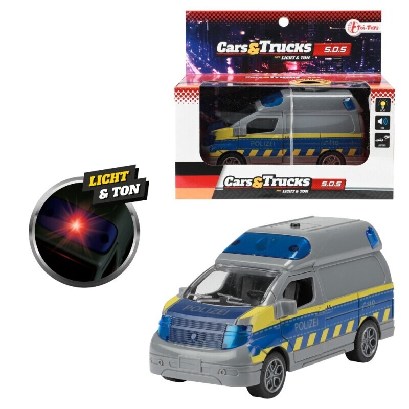 Toi-Toys policejni Van(24ks/krt)