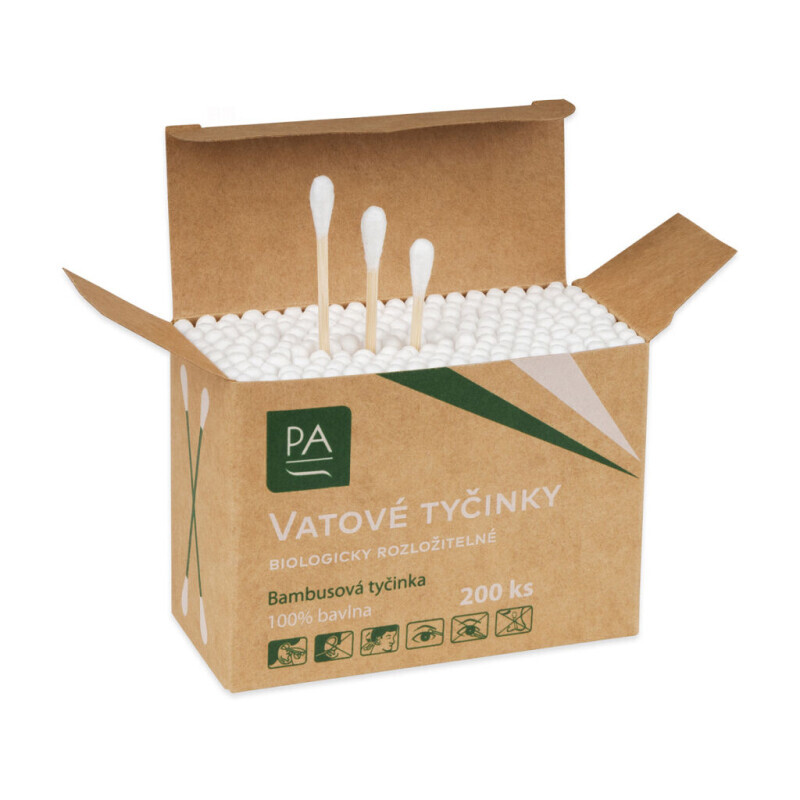 PA Vatové tyčinky 200ks BOX (240/krt)