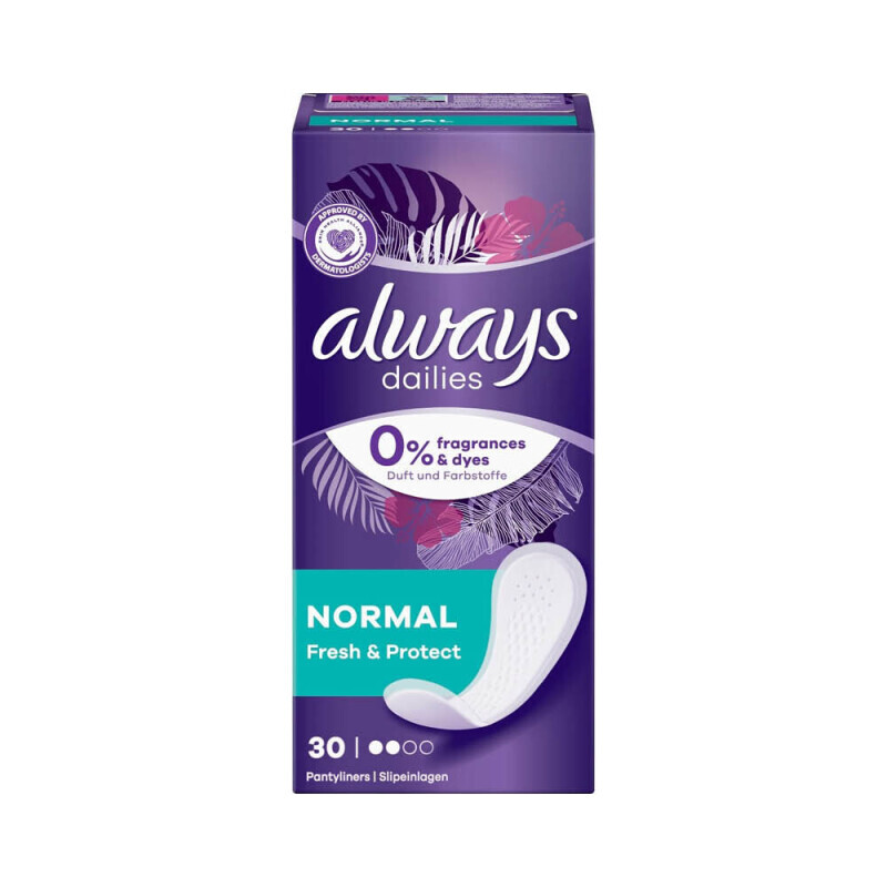 Always Vložky Dailies Normal Fresh&Protect 30ks (15/krt)