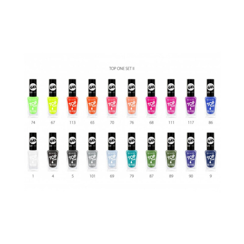 Revers Nail polish Top One 10ml set II (20/bal 360/krt)